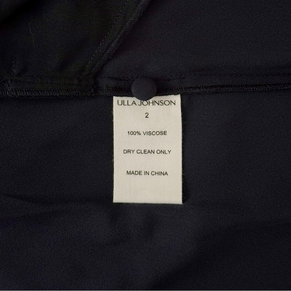 NWT Ulla Johnson Midi Long-Sleeve Navy Asilia Dress - Picture 7 of 7